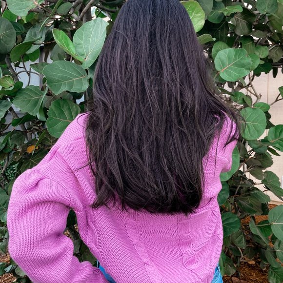 Berry Mimosas 2 Piece Cropped Top and Cardigan Set - Picture 3 of 4